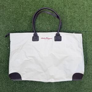 Salvatore Ferragamo Parfums Leather Accent Promo Tote Bag